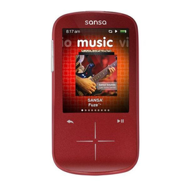 Sansa Fuze+ MP3 Player (Red) - 4GB