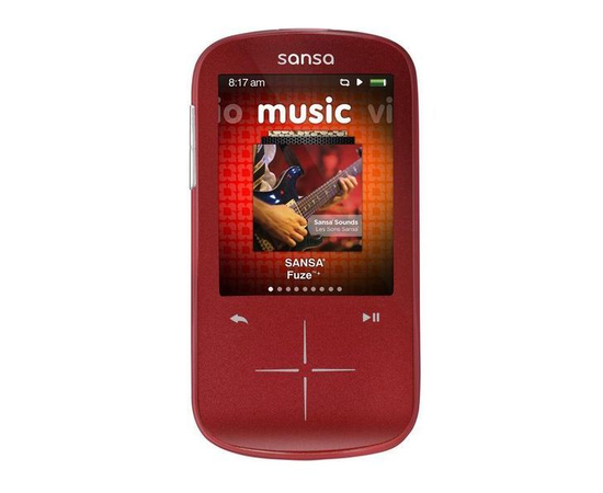 Sansa Fuze+ MP3 Player (Red) - 4GB